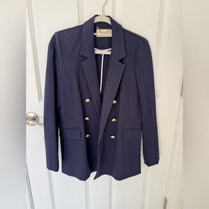 Classic Six Katharine Double-Breasted Blazer in Navy